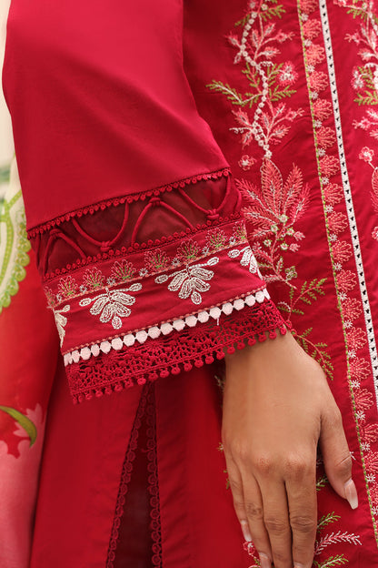 Zellbury | Unstitched 3 Piece Cambric | Embroidered Shirt Shalwar Dupatta - 0074