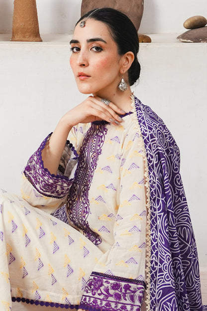 Zellbury | Unstitched 3 Piece Jacquard | Embroidered Shirt Shalwar Dupatta - 0086 Default Title