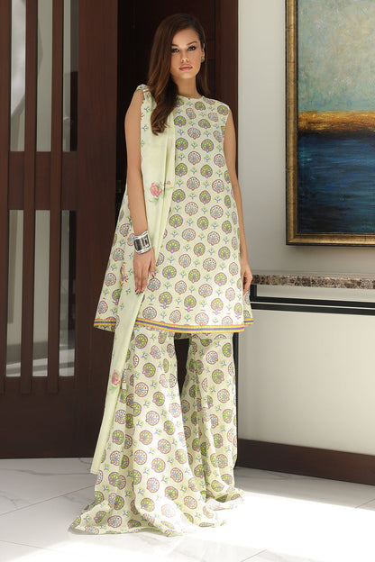 Zellbury | Unstitched 3 Piece Cambric | Embroidered Shirt Shalwar Dupatta - 0143