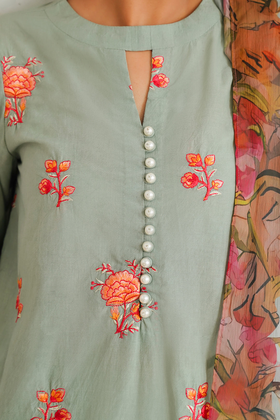 Zellbury | Unstitched 3 Piece Cambric | Embroidered Shirt Shalwar Dupatta - 0149