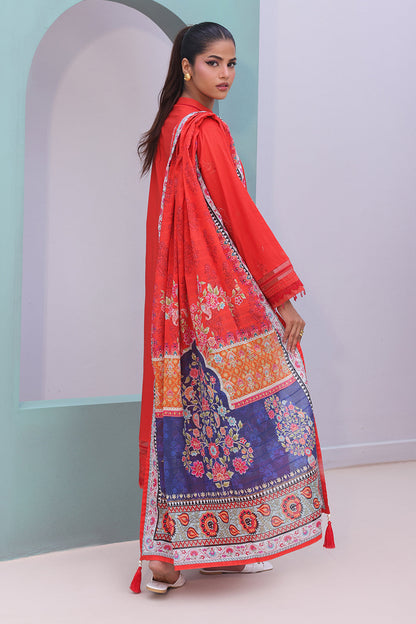 Zellbury | Unstitched 3 Piece Cambric | Embroidered Shirt Shalwar Dupatta - 0152