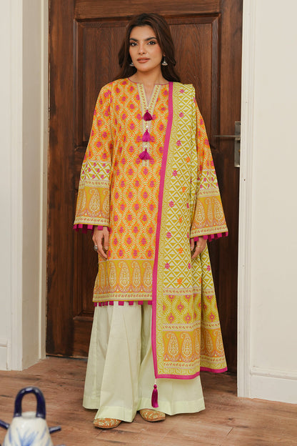 Zellbury | Unstitched 2 Piece Cambric | Shirt Dupatta - 0005
