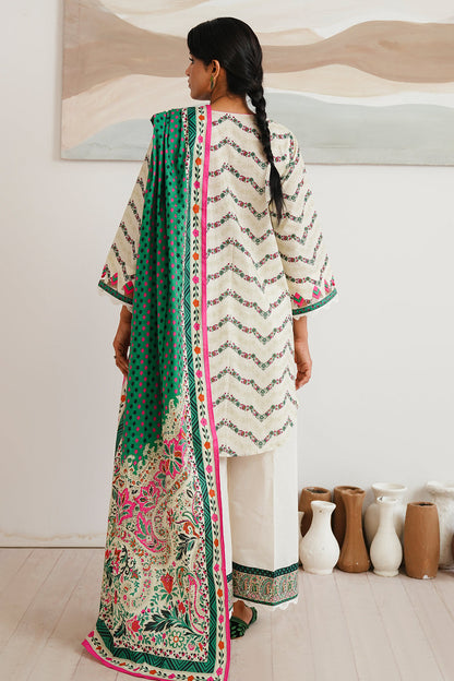 Zellbury | Unstitched 2 Piece Cambric | Shirt Dupatta - 0009