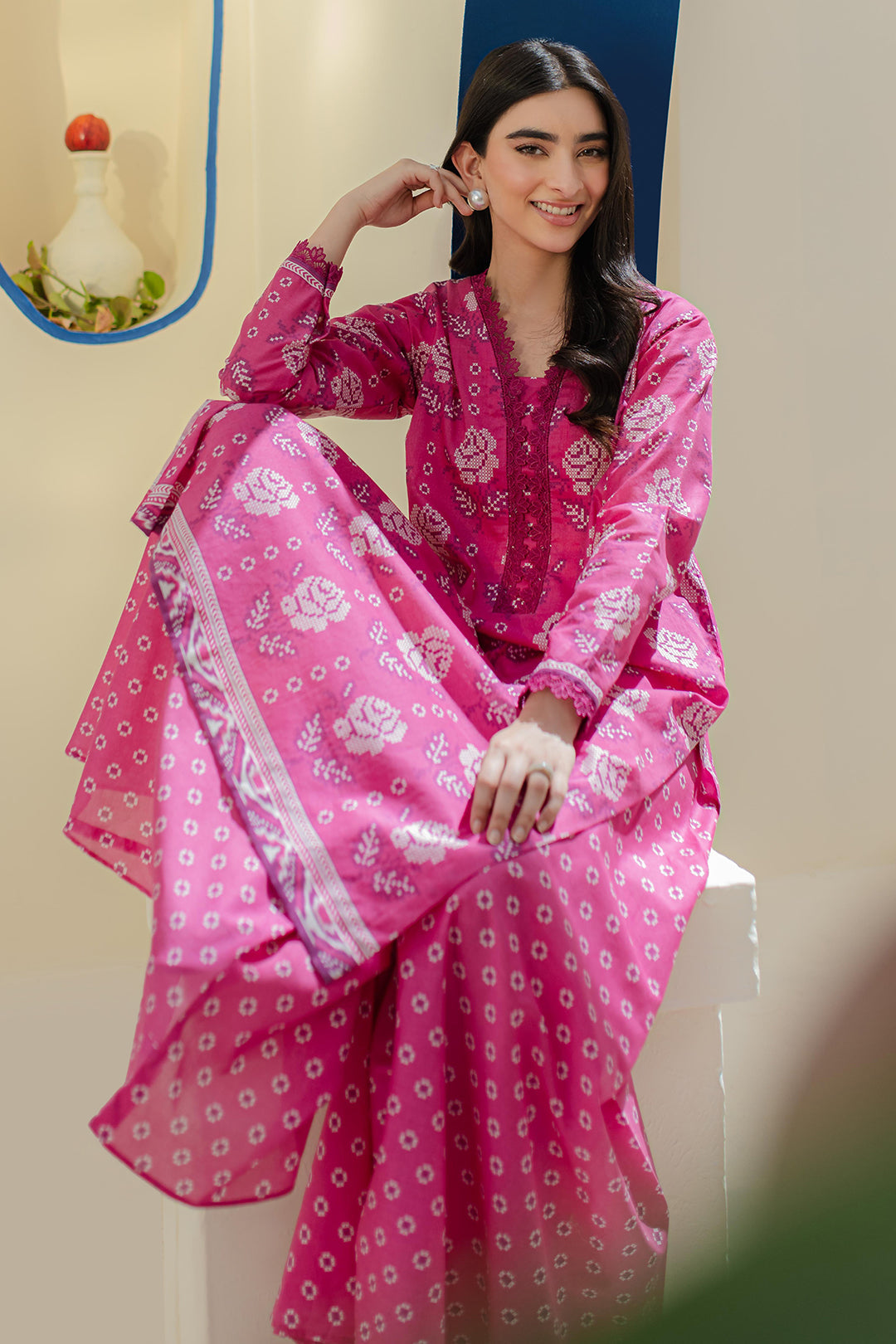 Zellbury | Unstitched 2 Piece Cambric | Shirt Shalwar - 0017