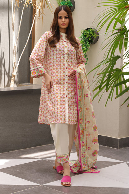 Zellbury | Unstitched 2 Piece Cambric | Shirt Dupatta - 0096
