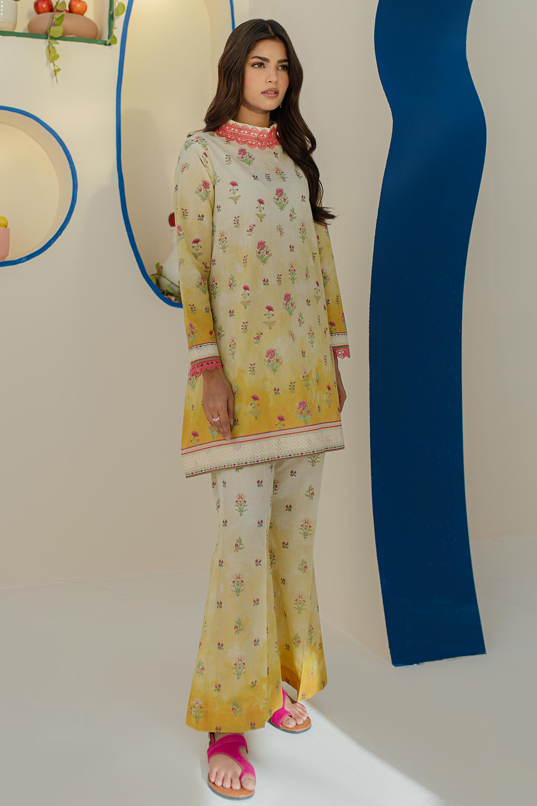 Zellbury | Unstitched 2 Piece Cambric | Shirt Shalwar - 0101