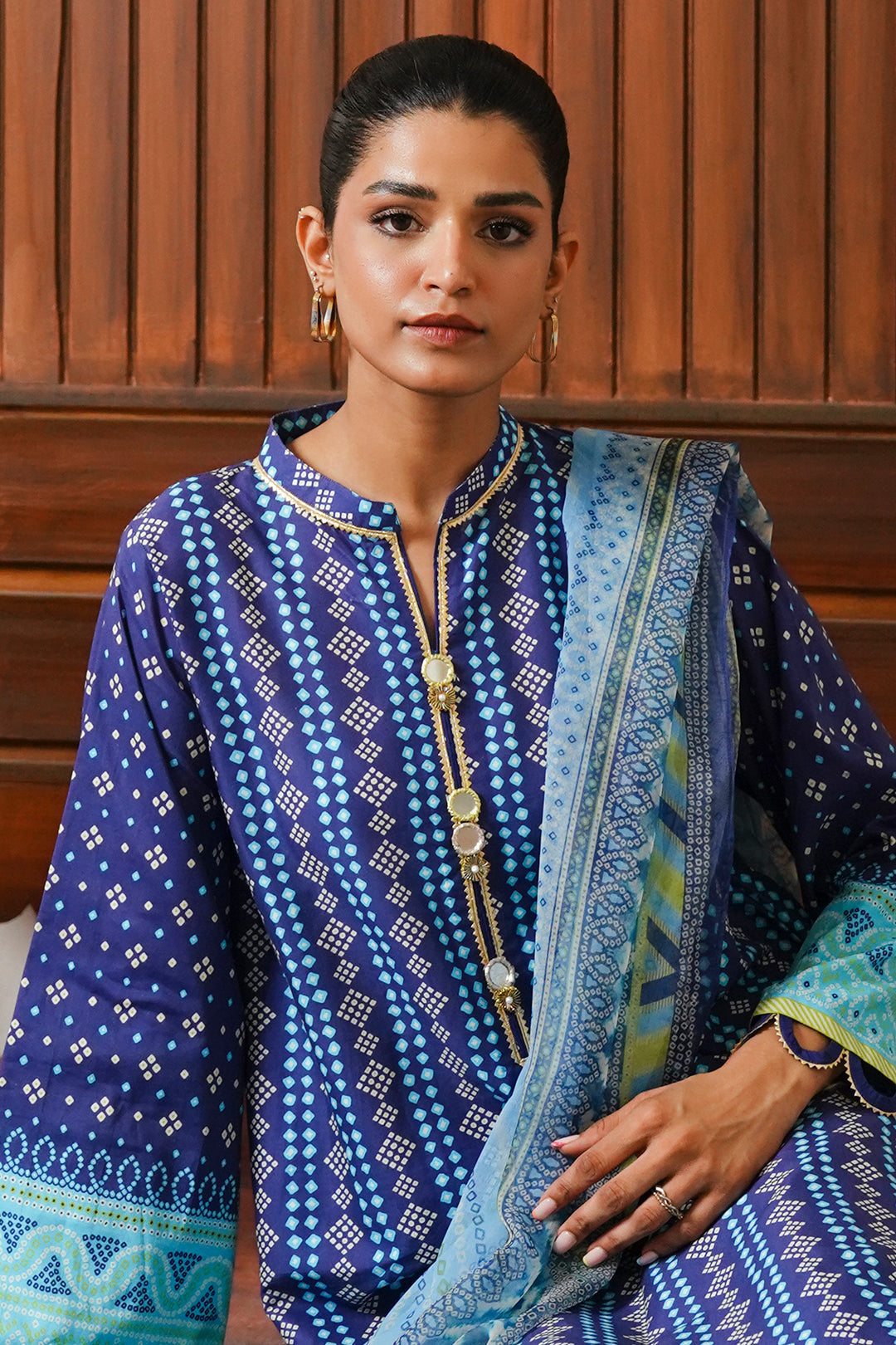 Zellbury | Unstitched 3 Piece Cambric | Shirt Shalwar Dupatta - 0031 Default Title