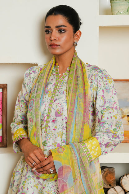 Zellbury | Unstitched 3 Piece Cambric | Shirt Shalwar Dupatta - 0032 Default Title