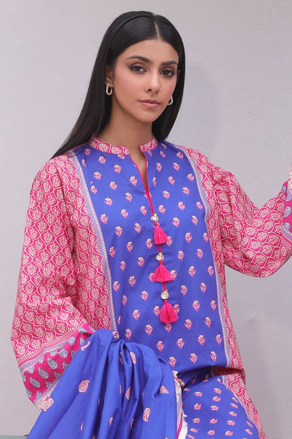 Zellbury | Unstitched 3 Piece Cambric | Shirt Shalwar Dupatta - 0038 Default Title