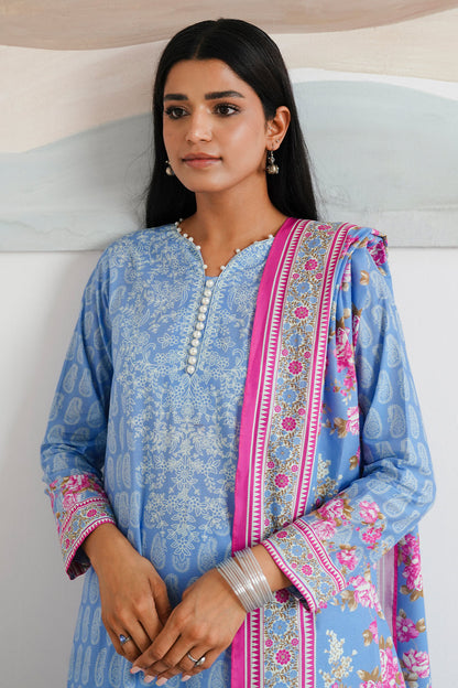 Zellbury | Unstitched 3 Piece Cambric | Shirt Shalwar Dupatta - 0039 Default Title