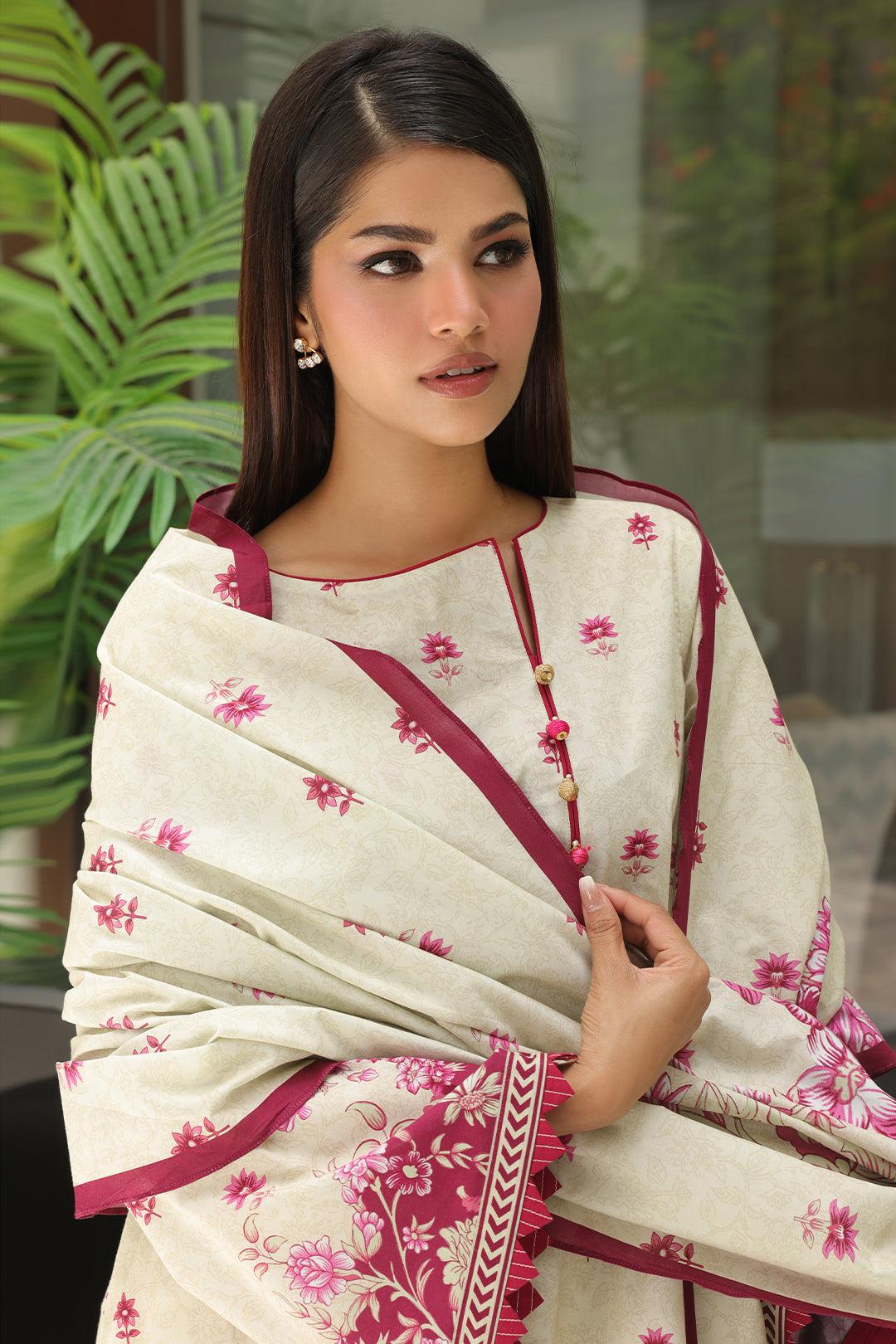 Zellbury | Unstitched 3 Piece Cambric | Shirt Shalwar Dupatta - 0040 Default Title