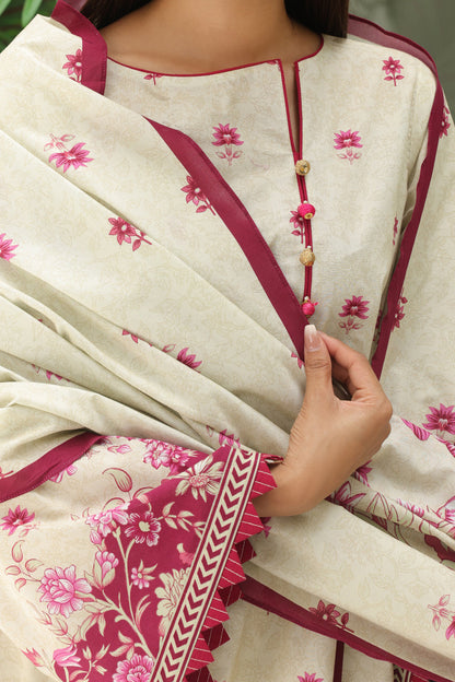 Zellbury | Unstitched 3 Piece Cambric | Shirt Shalwar Dupatta - 0040