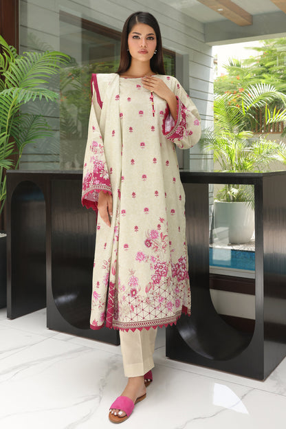 Zellbury | Unstitched 3 Piece Cambric | Shirt Shalwar Dupatta - 0040