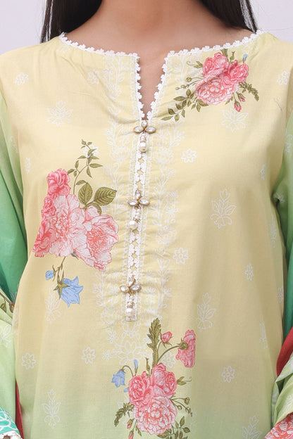 Zellbury | Unstitched 3 Piece Cambric | Shirt Shalwar Dupatta - 0043