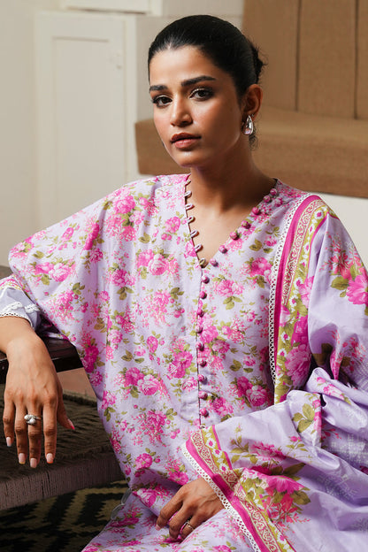 Zellbury | Unstitched 3 Piece Cambric | Shirt Shalwar Dupatta - 0047 Default Title