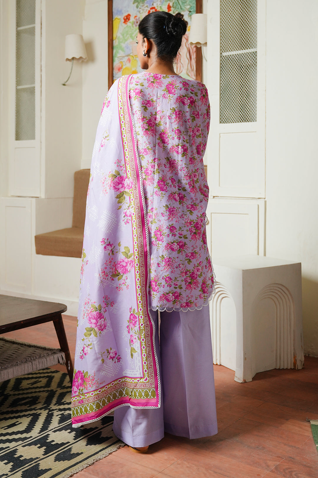 Zellbury | Unstitched 3 Piece Cambric | Shirt Shalwar Dupatta - 0047
