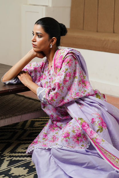Zellbury | Unstitched 3 Piece Cambric | Shirt Shalwar Dupatta - 0047