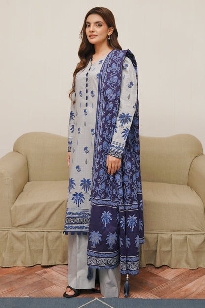 Zellbury | Unstitched 3 Piece Cambric | Shirt Shalwar Dupatta - 0056