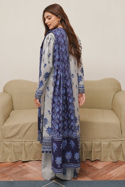 Zellbury | Unstitched 3 Piece Cambric | Shirt Shalwar Dupatta - 0056