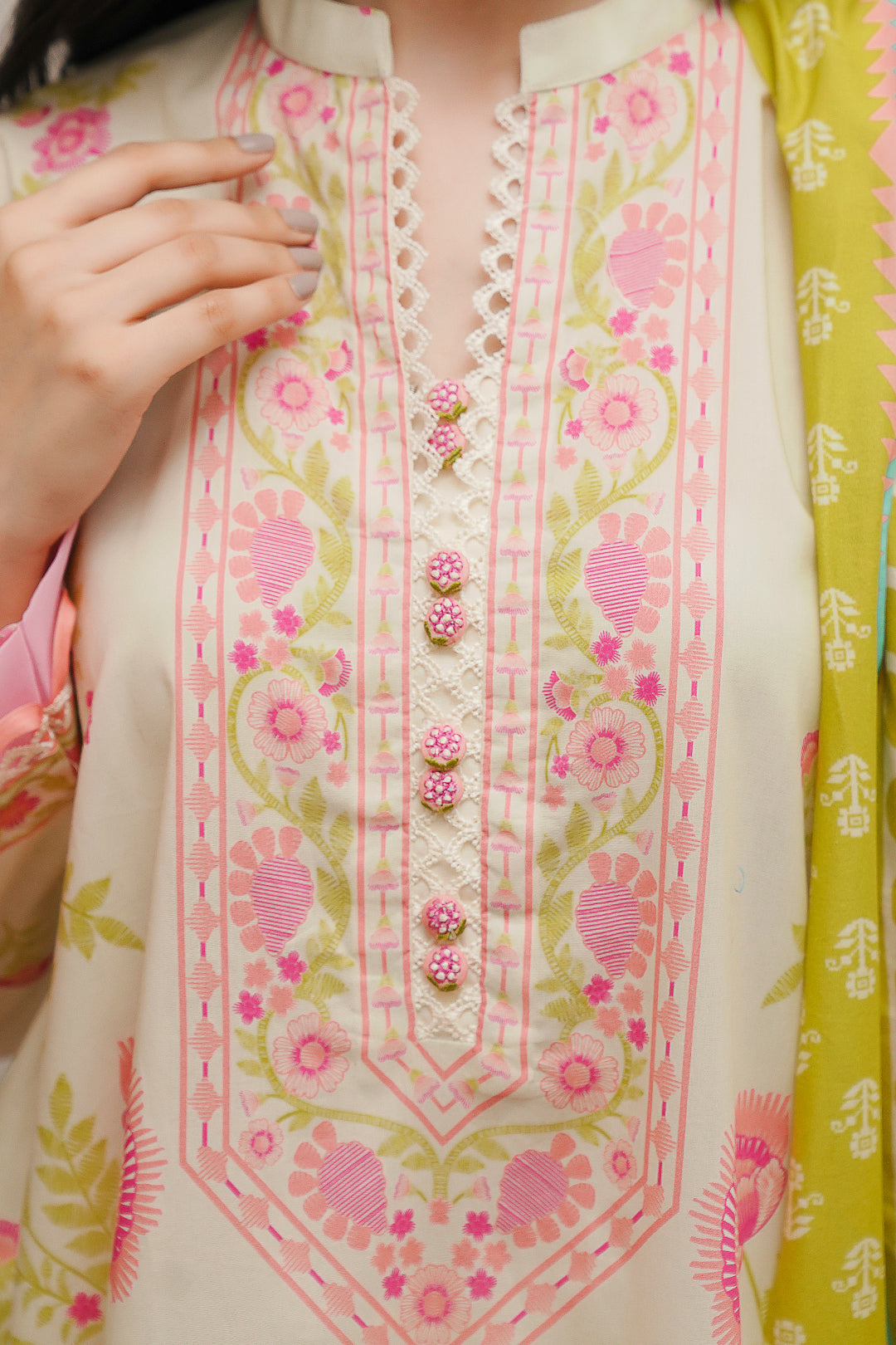 Zellbury | Unstitched 3 Piece Cambric | Shirt Shalwar Dupatta - 0057
