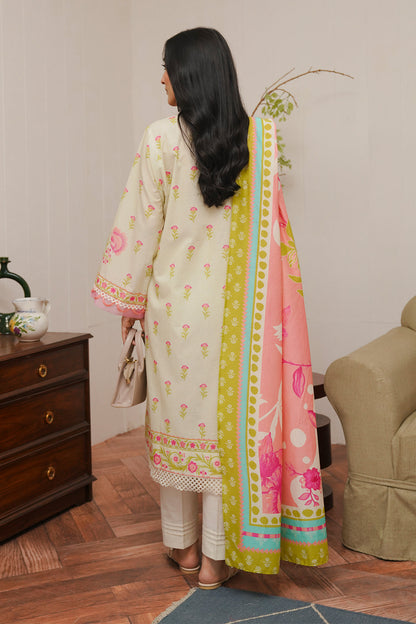 Zellbury | Unstitched 3 Piece Cambric | Shirt Shalwar Dupatta - 0057