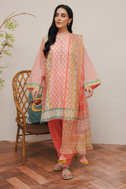 Zellbury | Unstitched 3 Piece Cambric | Shirt Shalwar Dupatta - 0119