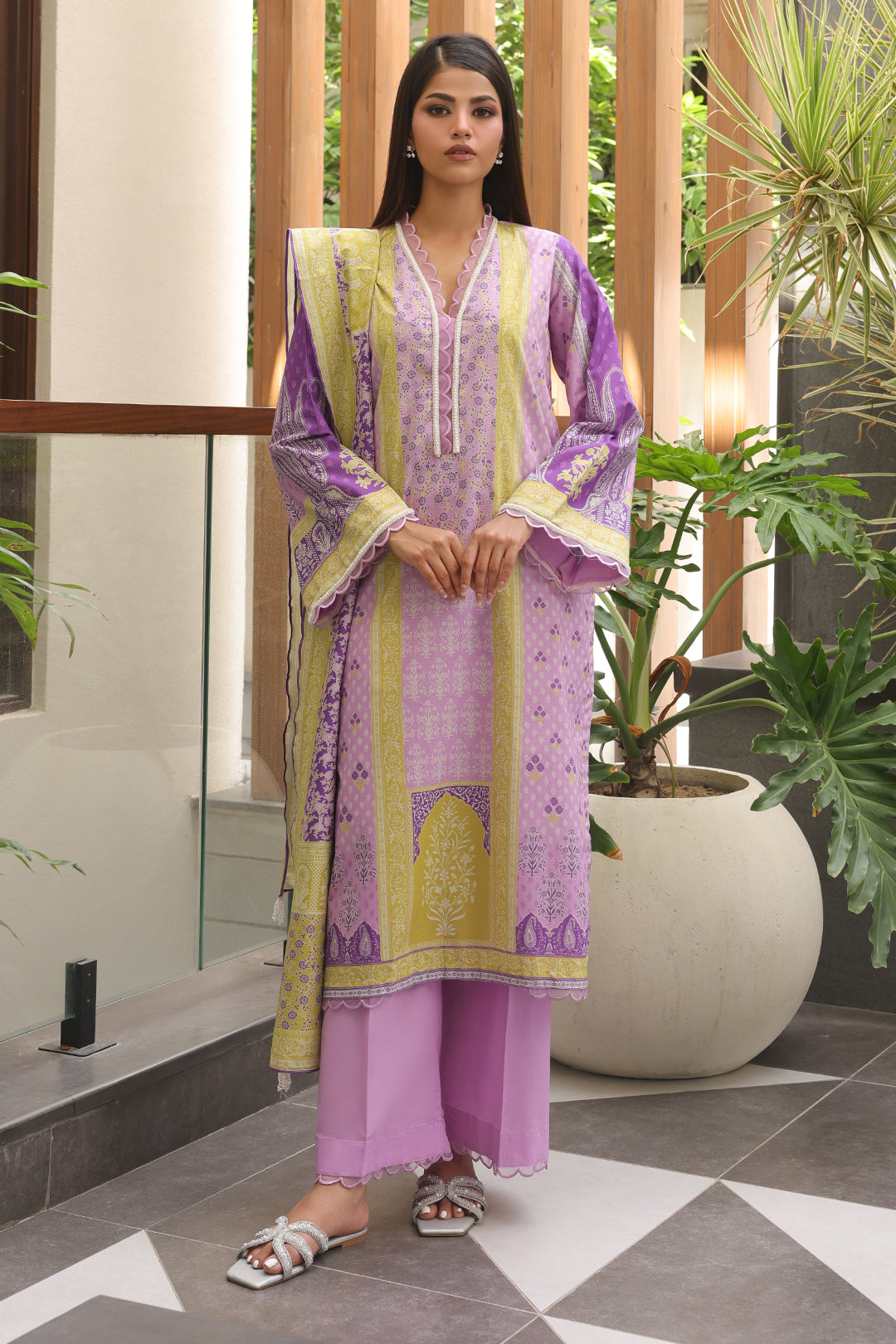 Zellbury | Unstitched 3 Piece Cambric | Shirt Shalwar Dupatta - 0125
