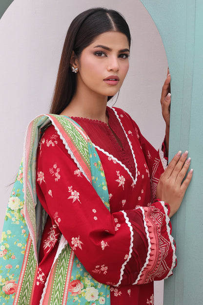 Zellbury | Unstitched 3 Piece Cambric | Shirt Shalwar Dupatta - 0136 Default Title