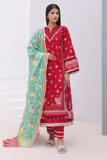 Zellbury | Unstitched 3 Piece Cambric | Shirt Shalwar Dupatta - 0136