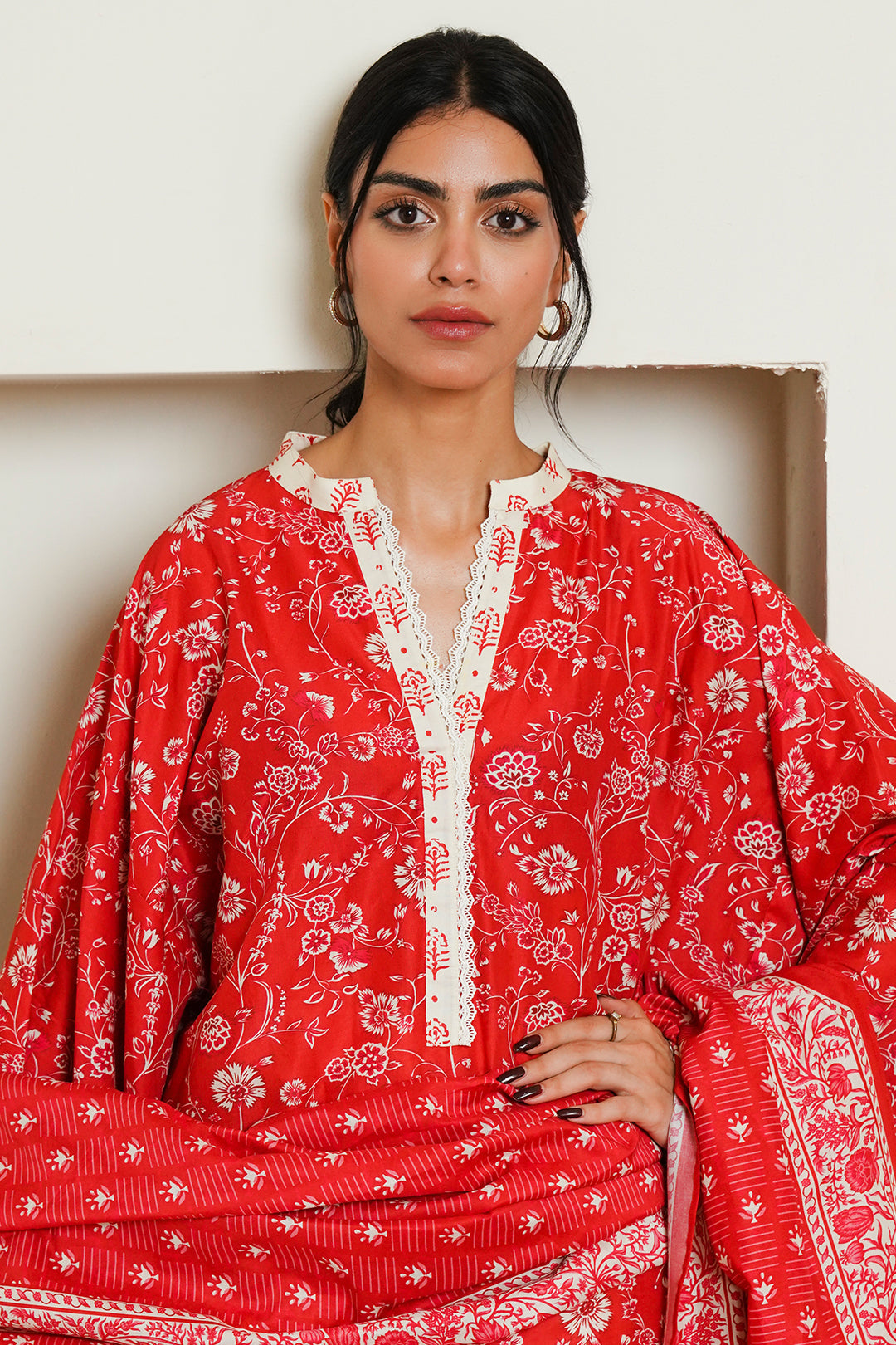 Zellbury | Unstitched 3 Piece Cambric | Shirt Shalwar Dupatta - 0139 Default Title