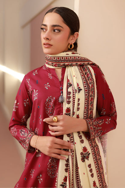 Zellbury | Unstitched 3 Piece Cambric | Shirt Shalwar Dupatta - 0625 Default Title