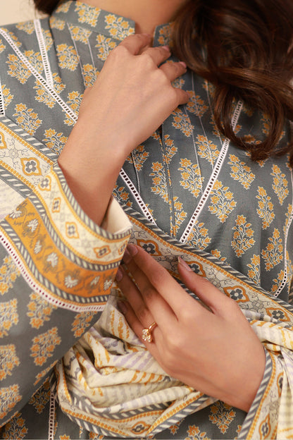 Zellbury | Unstitched 3 Piece Cambric | Shirt Shalwar Dupatta - 0626
