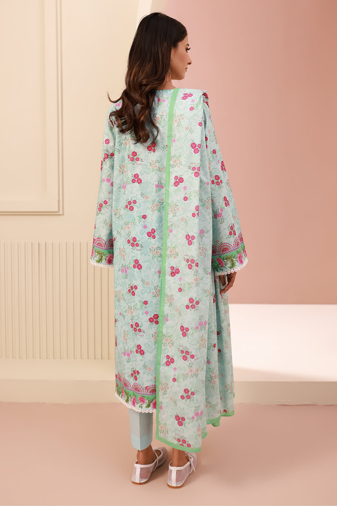 Zellbury | Unstitched 3 Piece Cambric | Shirt Shalwar Dupatta - 0629