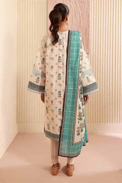 Zellbury | Unstitched 3 Piece Cambric | Shirt Shalwar Dupatta - 0668