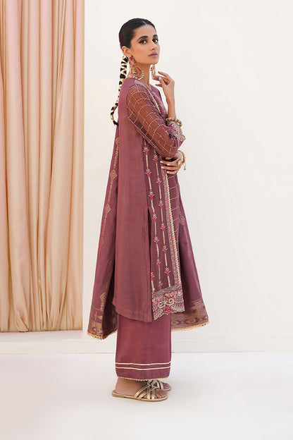 Zellbury | Unstitched 3 Piece Khaddi | Embroidered Shirt Shalwar Dupatta - 0356