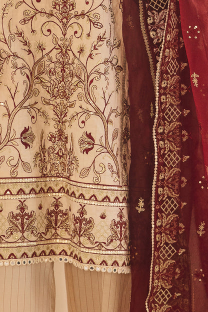 Zellbury | Unstitched 3 Piece Dobby | Embroidered Shirt Shalwar Dupatta - 0301