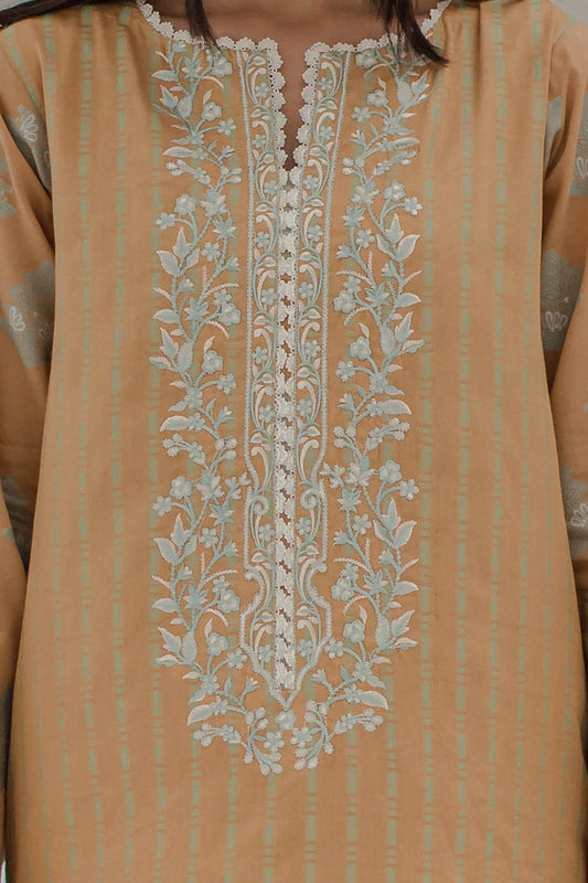 Zellbury | Unstitched 3 Piece Jacquard | Embroidered Shirt Shalwar - 0617