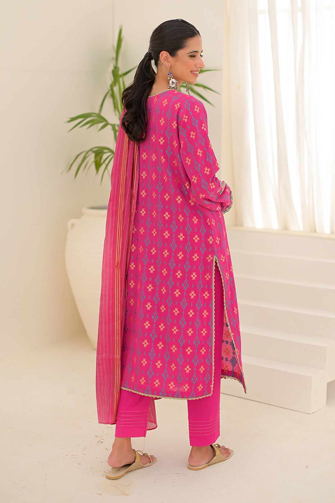 Zellbury | Unstitched 3 Piece Jacquard | Embroidered Shirt Shalwar Dupatta - 0289