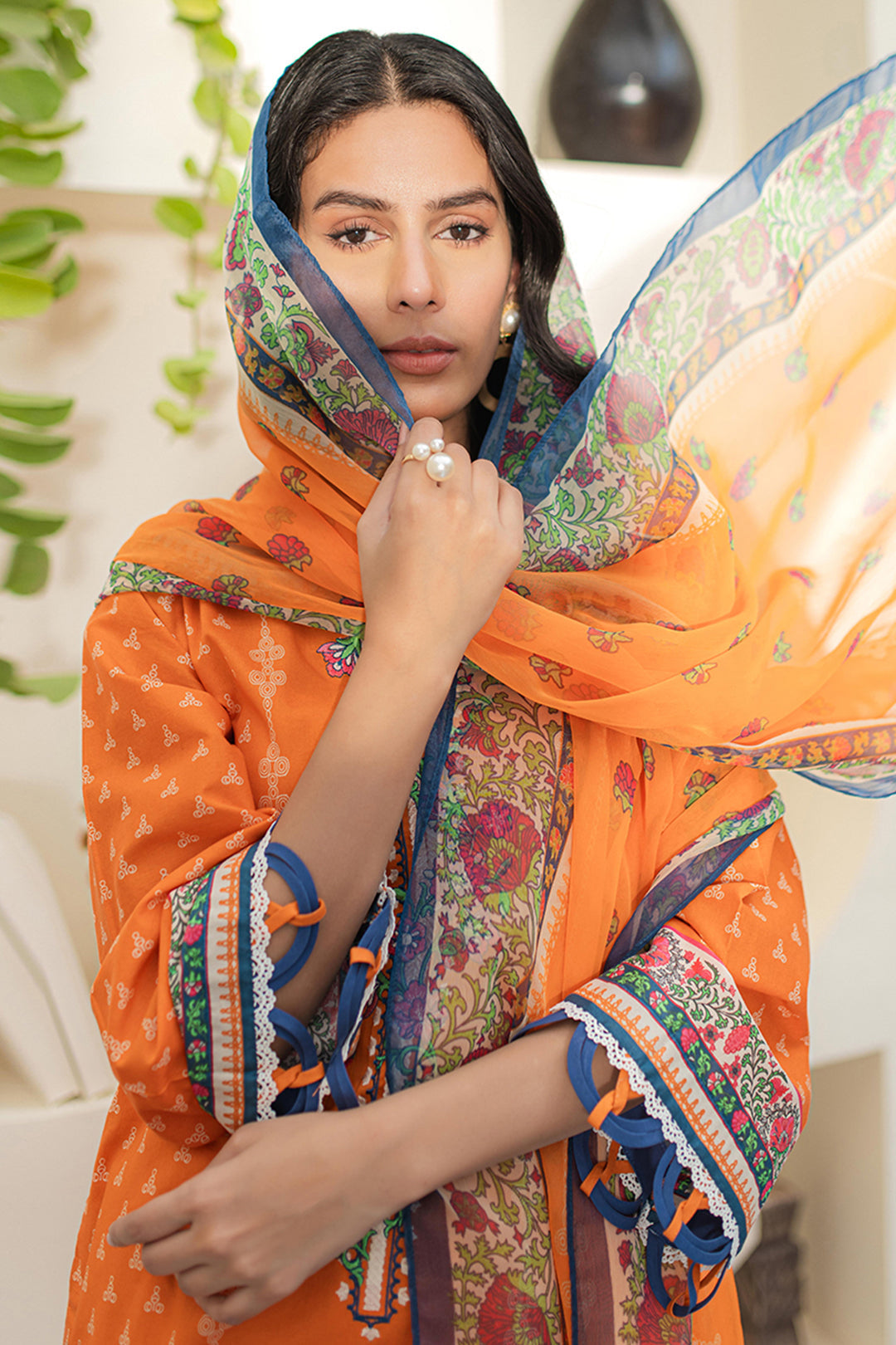 Zellbury | Unstitched 2 Piece Lawn | Embroidered Shirt Dupatta - 1661 Default Title