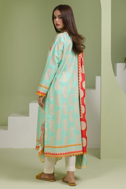 Zellbury | Unstitched 2 Piece Lawn | Embroidered Shirt Dupatta - 1716