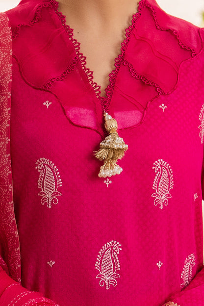 Zellbury | Unstitched 3 Piece Jacquard | Embroidered Shirt Shalwar Dupatta - 1118