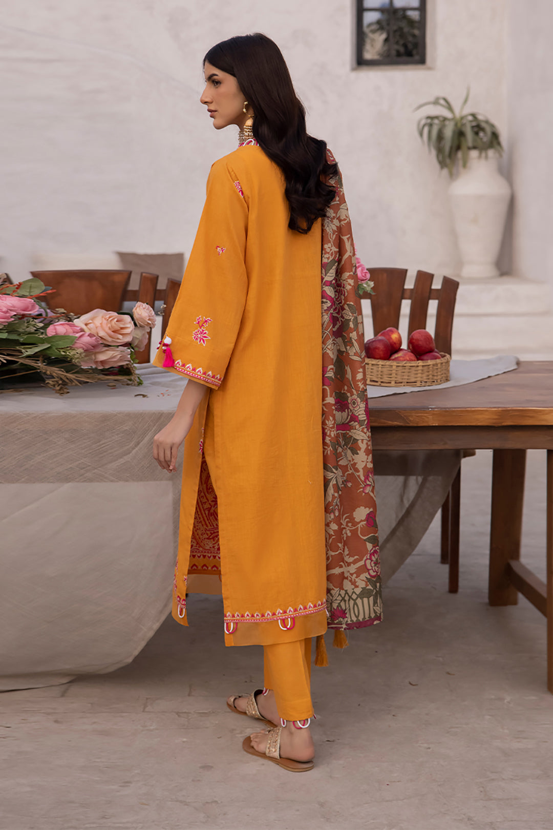 Zellbury | Unstitched 3 Piece Cambric | Embroidered Shirt Shalwar Dupatta - 1142