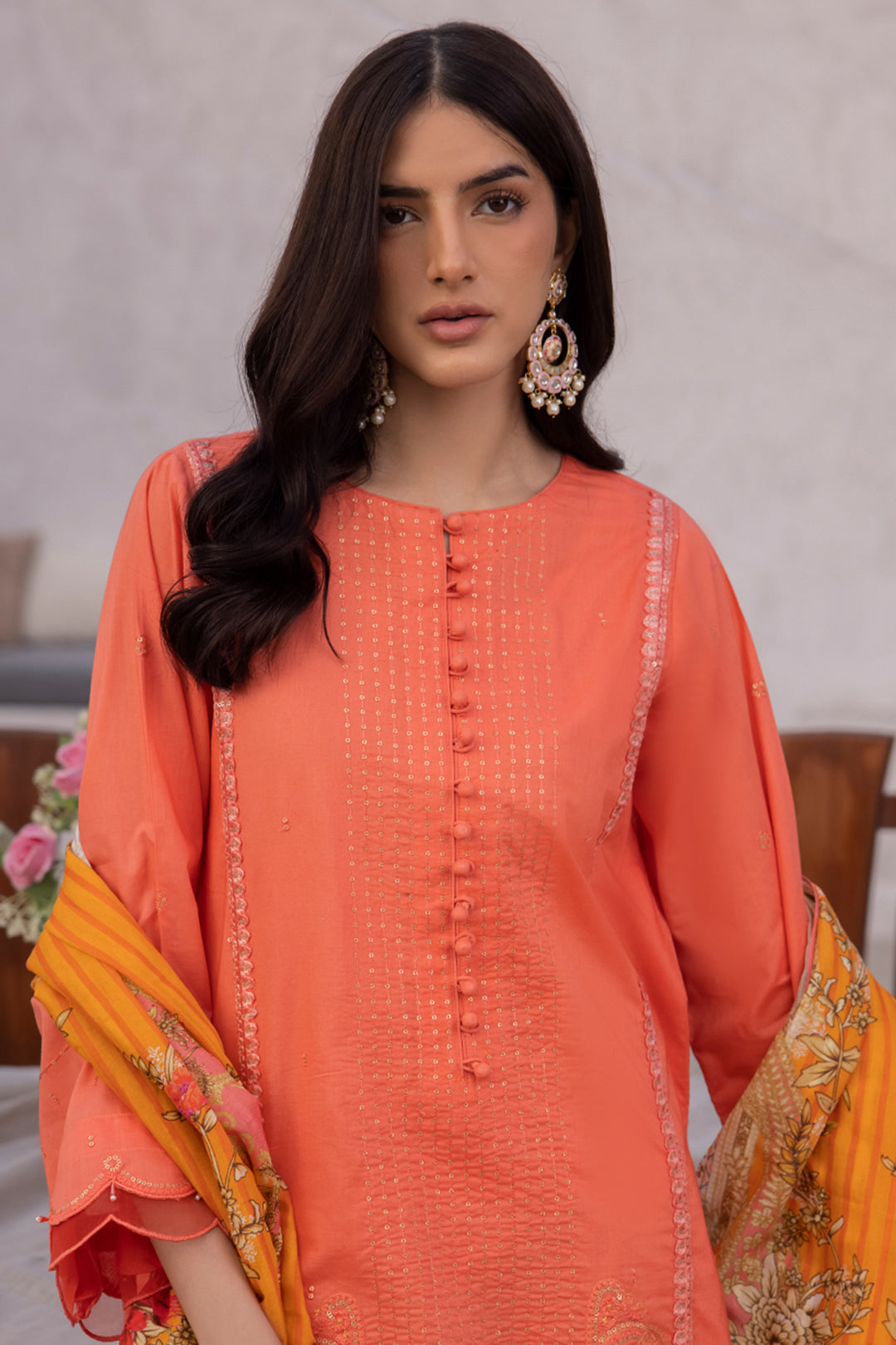 Zellbury | Unstitched 3 Piece Cambric | Embroidered Shirt Shalwar Dupatta - 1143 Default Title