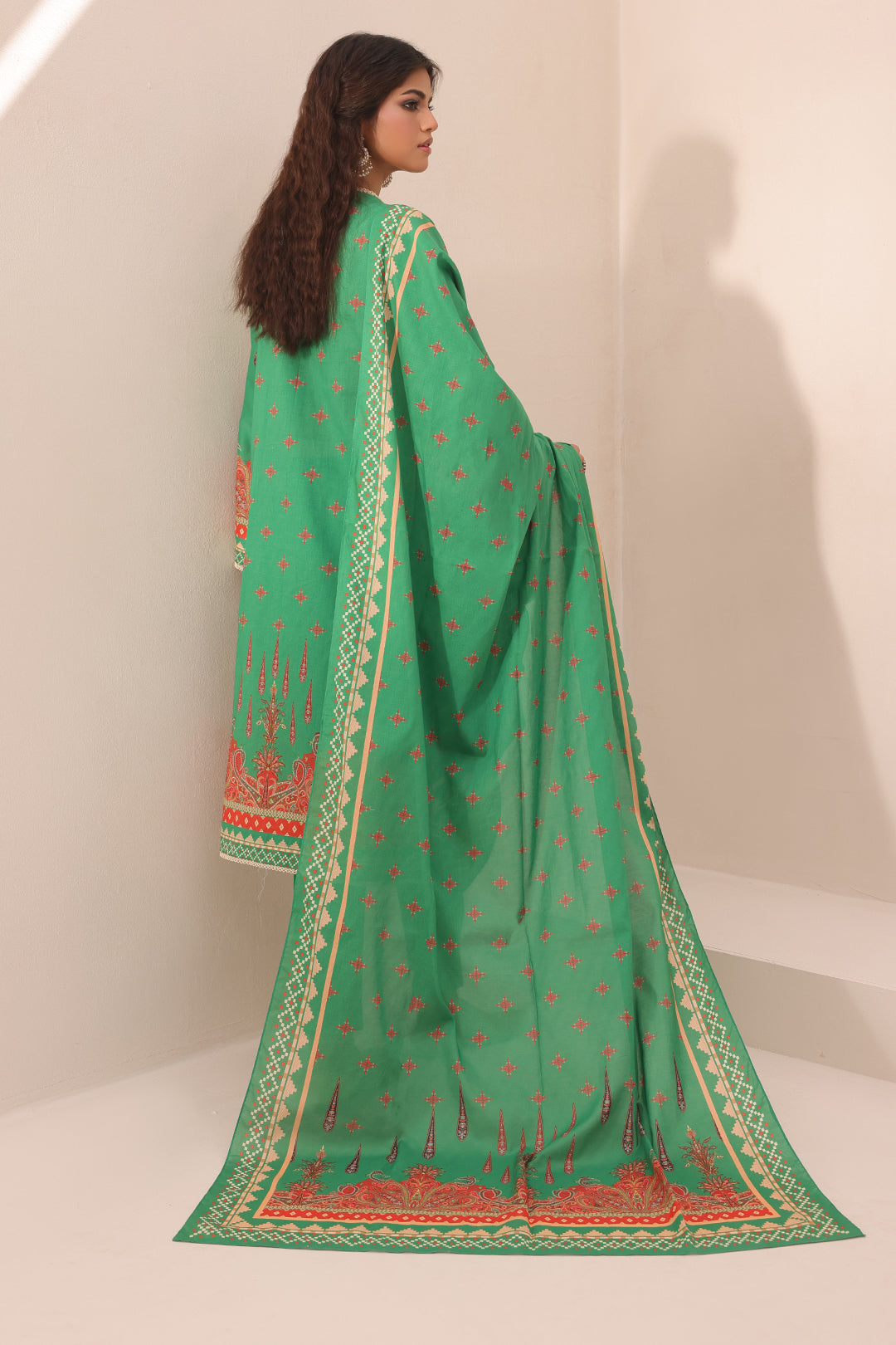 Zellbury | Unstitched 3 Piece Lawn | Embroidered Shirt Shalwar Dupatta - 1247