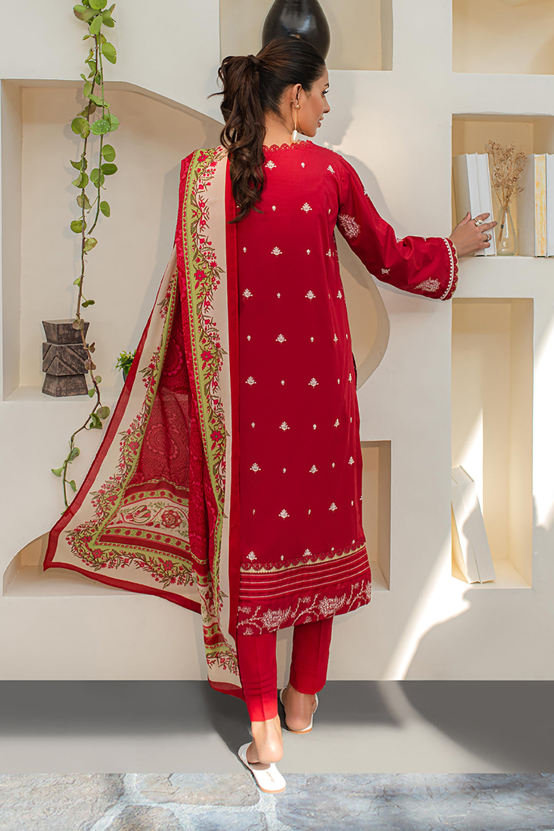Zellbury | Unstitched 3 Piece Lawn | Embroidered Shirt Shalwar Dupatta - 1262