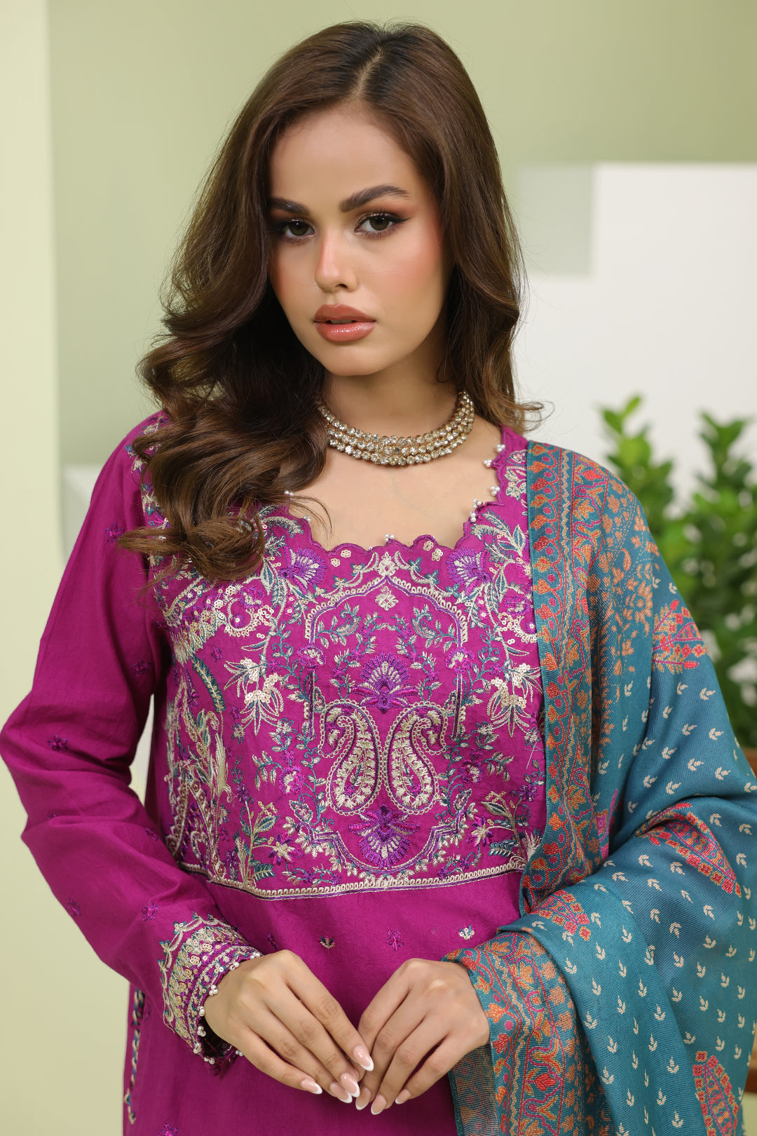 Zellbury | Unstitched 3 Piece Cambric | Embroidered Shirt Shalwar Dupatta - 1269 Default Title