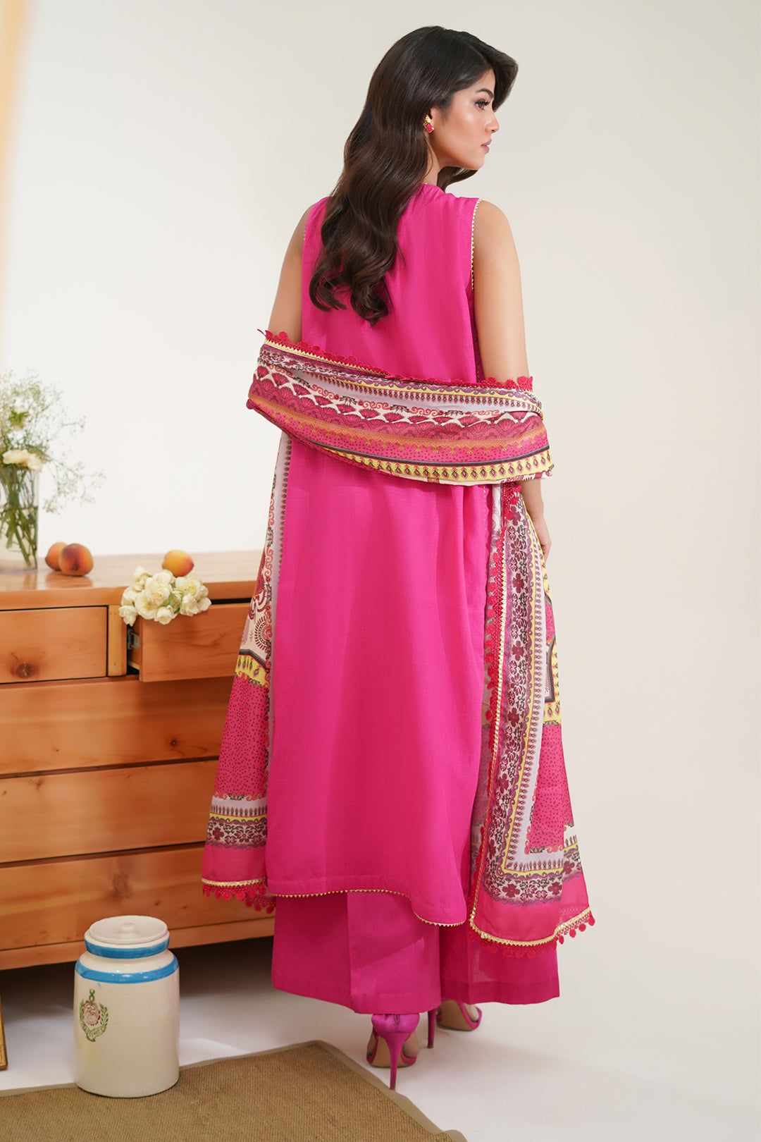Zellbury | Unstitched 3 Piece Lawn | Embroidered Shirt Shalwar Dupatta - 1270