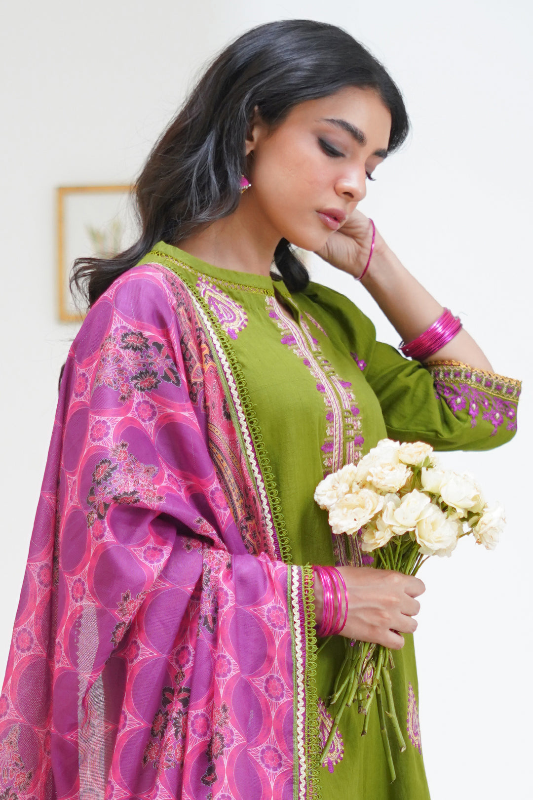 Zellbury | Unstitched 3 Piece Lawn | Embroidered Shirt Shalwar Dupatta - 1273 Default Title