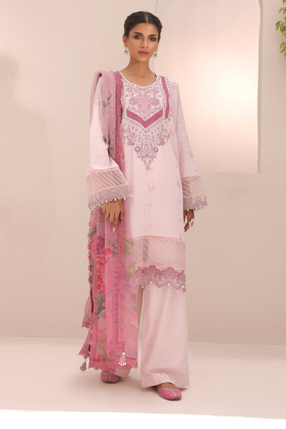 Zellbury | Unstitched 3 Piece Cambric | Embroidered Shirt Shalwar Dupatta - 1543