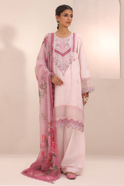Zellbury | Unstitched 3 Piece Cambric | Embroidered Shirt Shalwar Dupatta - 1543